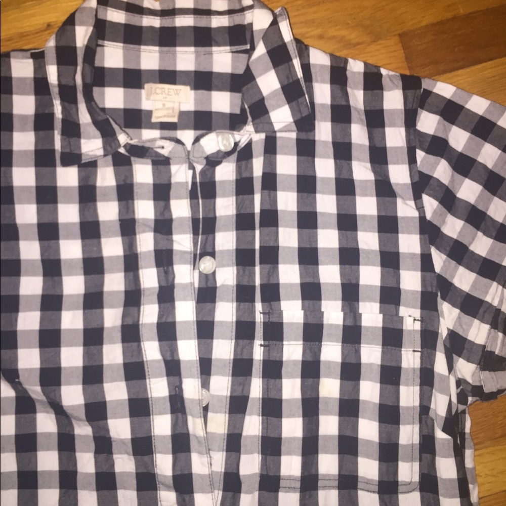 J. Crew Factory Gingham Check Jcrew Dress - Picture 3 of 4
